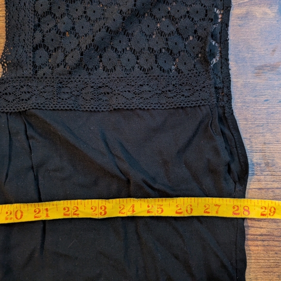 New with tags! Black Lace Detail Top, size 3X - Picture 9 of 10